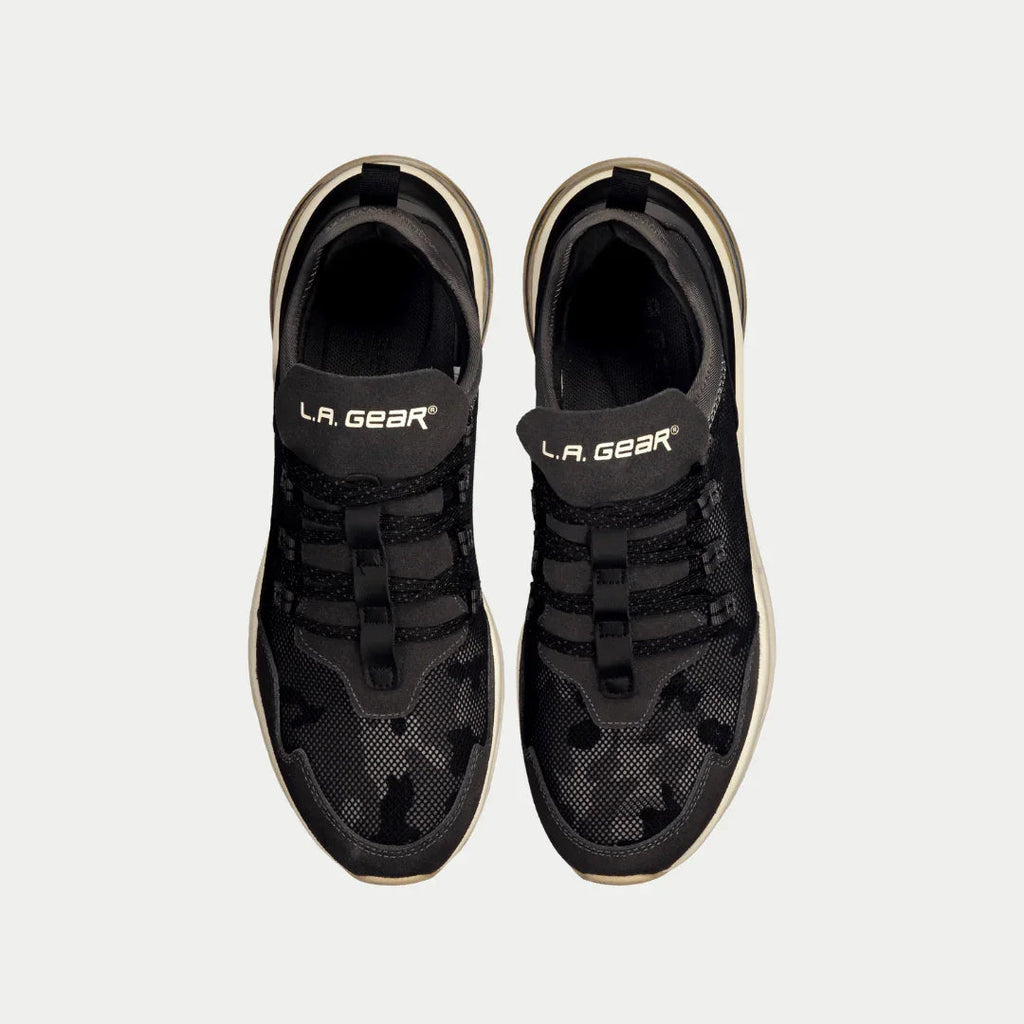 LA Gear Men’s Runyon Lowtop | Black x Gray